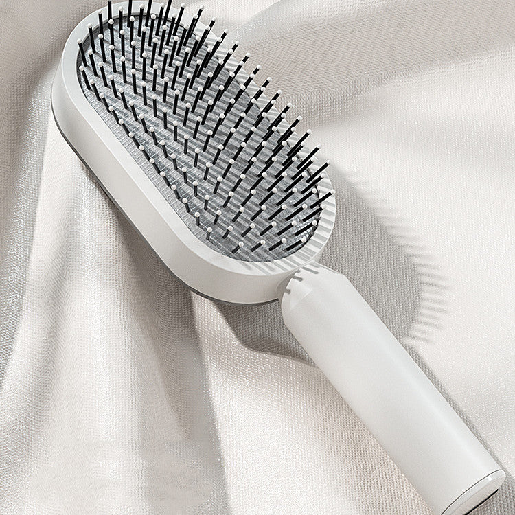 EtherealEssential™ Self-Cleaning Hair Brush - One-Key Cleaning, Anti-Static Airbag Scalp Massaging Comb for Women