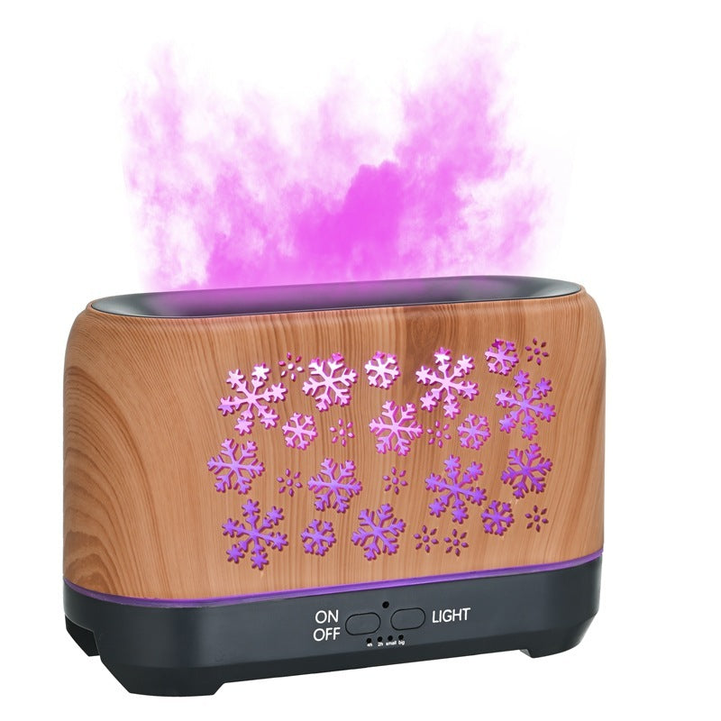 EtherealEssential™ Christmas Snowflake Humidifier - Colorful Aromatherapy and Atmosphere Diffuser for Home