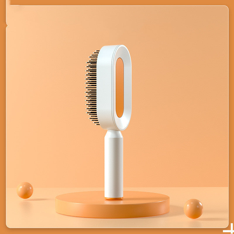 EtherealEssential™ Self-Cleaning Hair Brush - One-Key Cleaning, Anti-Static Airbag Scalp Massaging Comb for Women