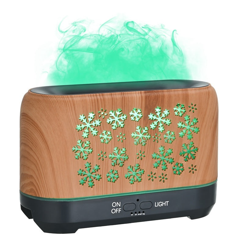 EtherealEssential™ Christmas Snowflake Humidifier - Colorful Aromatherapy and Atmosphere Diffuser for Home