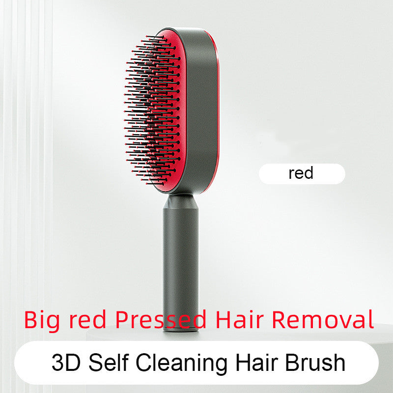 EtherealEssential™ Self-Cleaning Hair Brush - One-Key Cleaning, Anti-Static Airbag Scalp Massaging Comb for Women