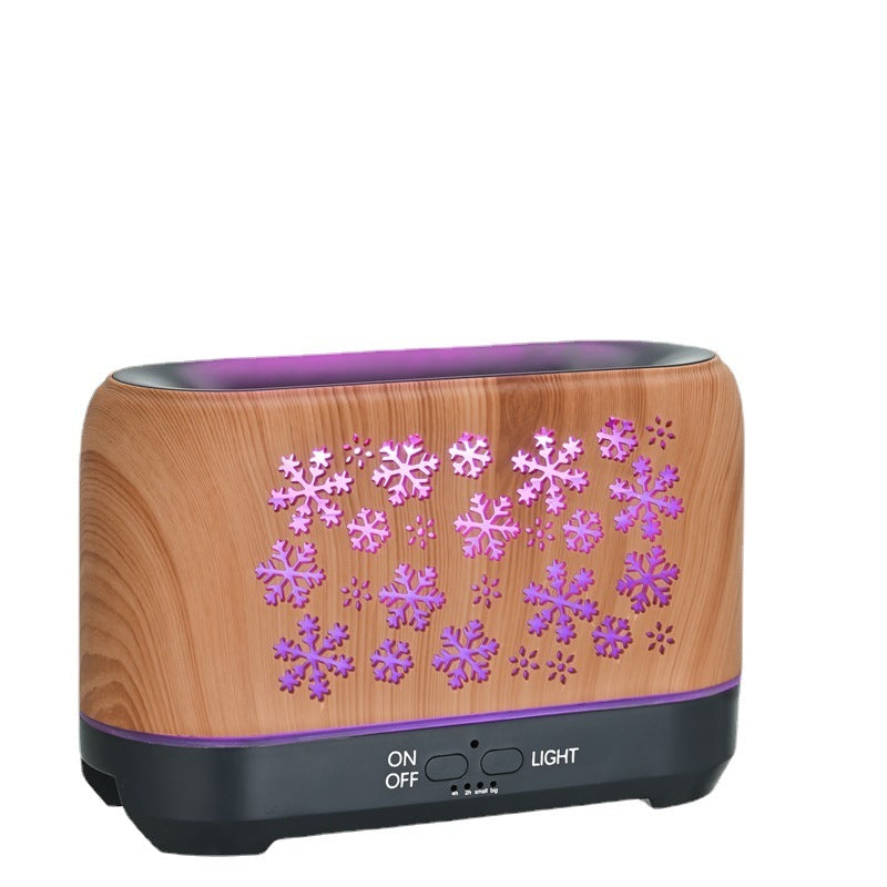 EtherealEssential™ Christmas Snowflake Humidifier - Colorful Aromatherapy and Atmosphere Diffuser for Home