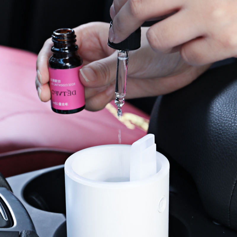 EtherealEssential™ Car Aroma Diffuser - Ultrasonic Water Mist Humidifier with Lighting for Essential Oils